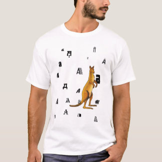 T-shirt A est pour les enfants australiens T de kangourou