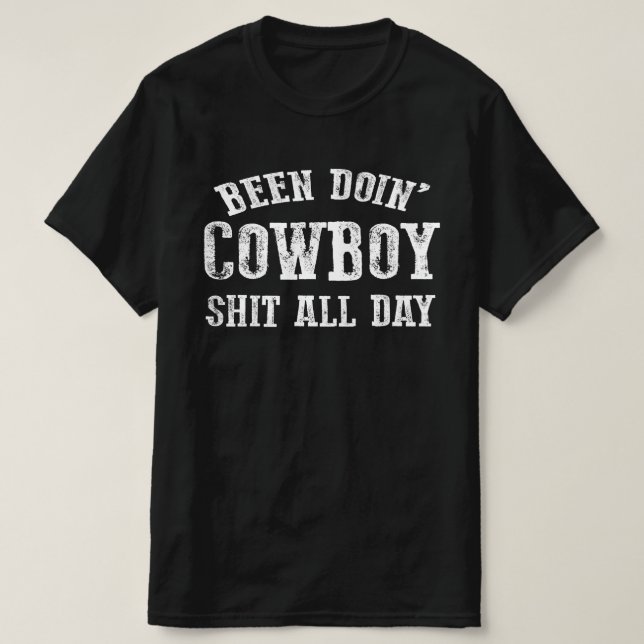 T-shirt a fait le cowboy (Design devant)