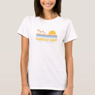 T-shirt À feuillage persistant Sunset Barnegat Light Beach