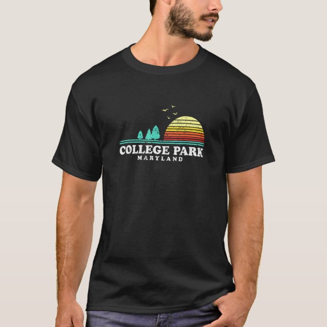 T-shirt À feuillage persistant Sunset College Park Forêt M (Devant)