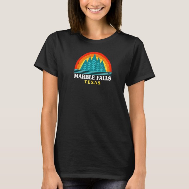 T-shirt À feuillage persistant Sunset Marble Falls Forêt T (Devant)