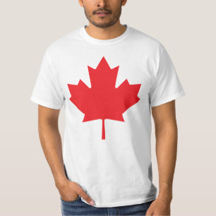 T-SHIRT À FEUILLES MAPLES CANADIENNES