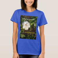T-shirt à fleurs blanches