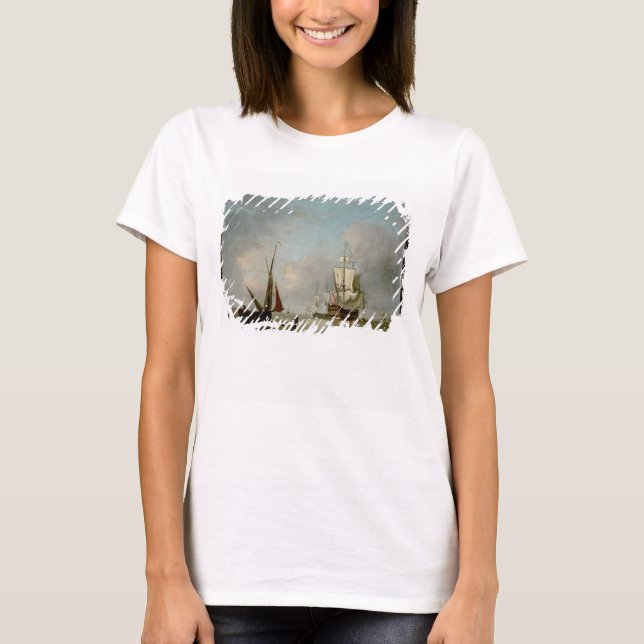 T-shirt A Frigate in Calm Water (Devant)