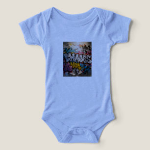 T-Shirt à graffiti vibrant