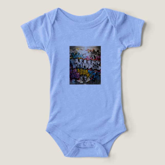 T-Shirt à graffiti vibrant (Design Recto)