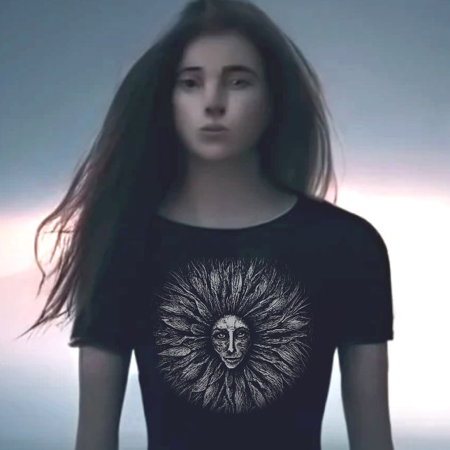 T-Shirt à grattage noir et blanc (Créateur téléchargé)