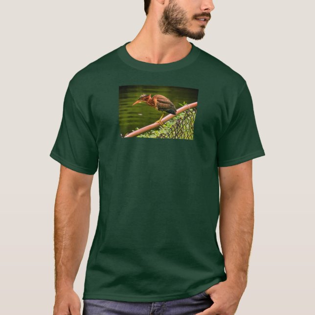 T-shirt A green heron (Devant)