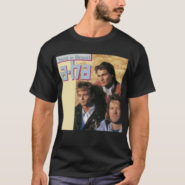 T-shirt A-ha - Meilleur album au Brésil 1989 (Devant)