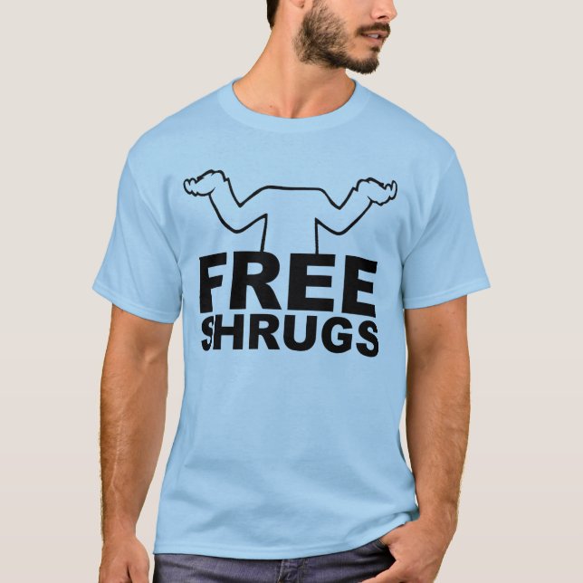T-shirt à haussements d'épaules gratuits (Devant)