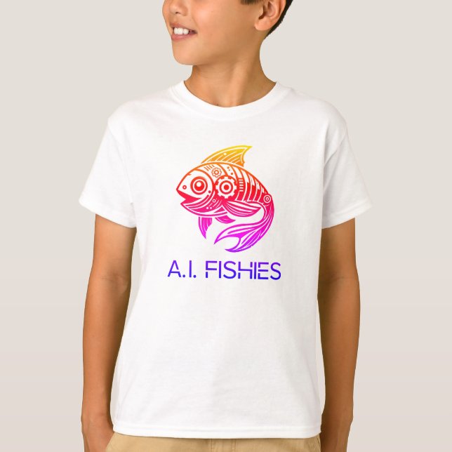 T-shirt A.I. Fishies Color Splash (Devant)
