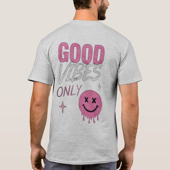 T-Shirt à Impression minimale sur le devant et log (Dos)