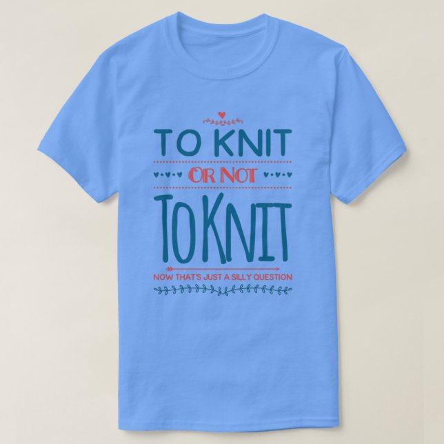 T-shirt À Knit ou à Not Knit 1 (Design devant)