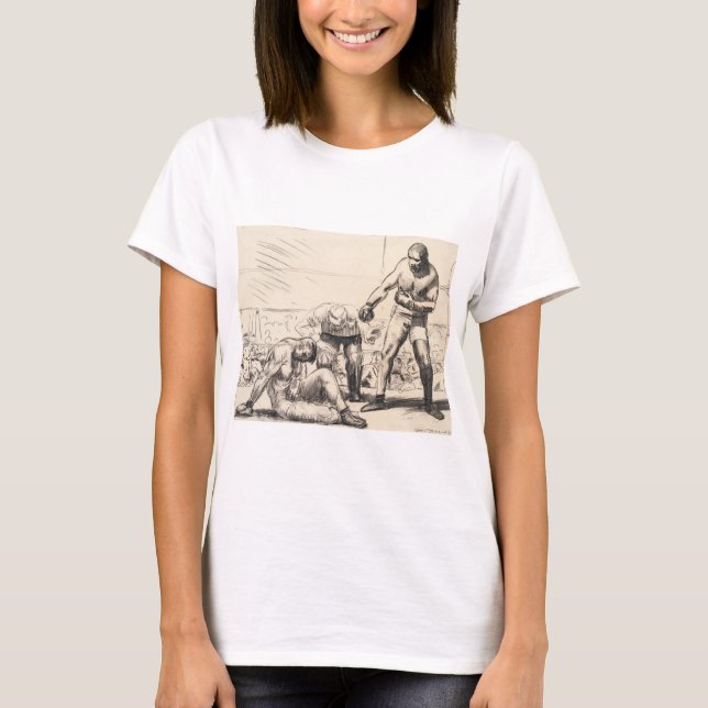 T-shirt A Knock Down - George Bellows - c1917 (Devant)