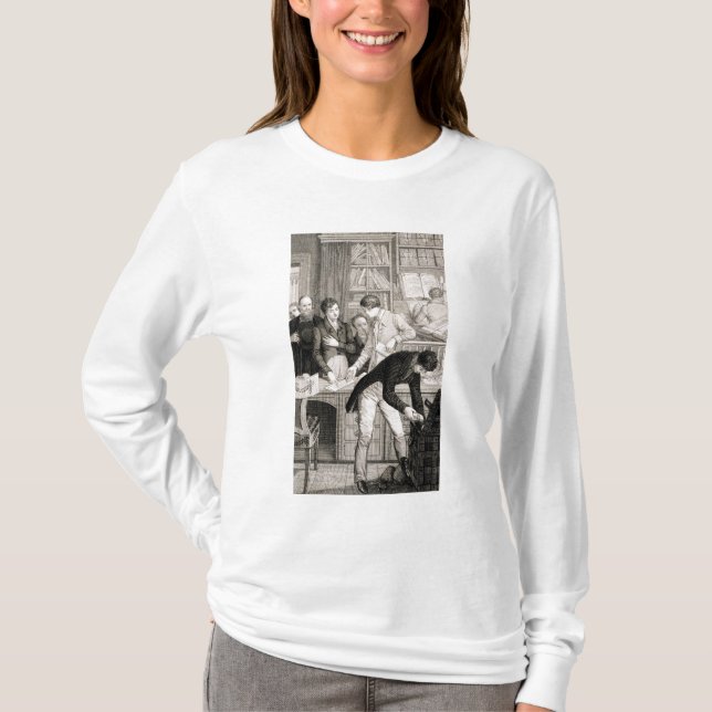 T-shirt À la banque, c.1800 (gravure) (Devant)