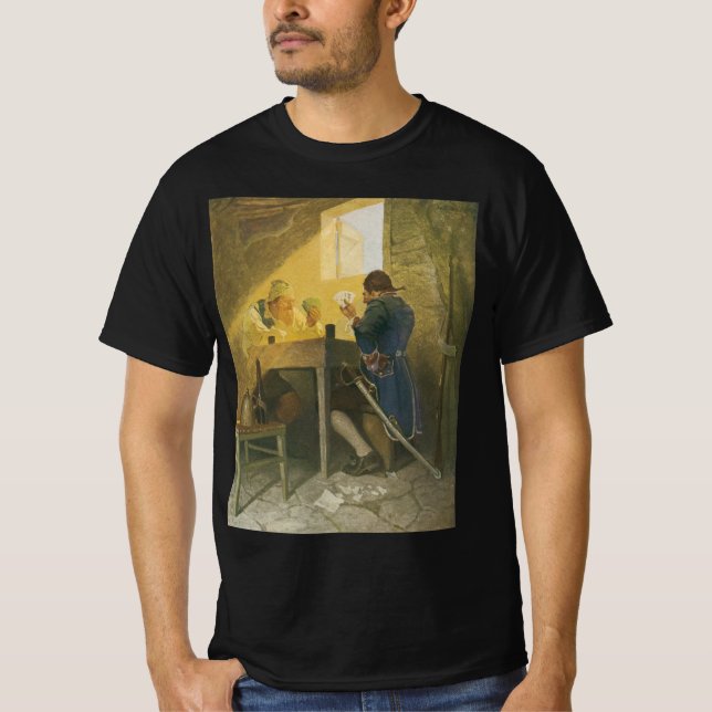 T-shirt À la carte dans la cage de Cluny par NC Wyeth (Devant)