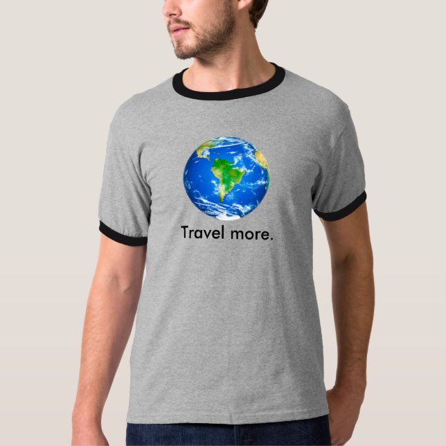 T-shirt A la citation au sujet du déplacement dessus de (Devant)