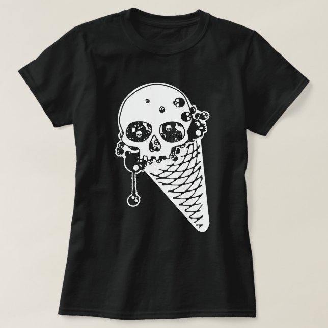 T-shirt à la crème glacée maléfique (Design devant)