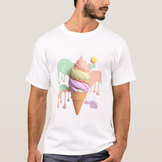 T-shirt à la crème glacée Pastel
