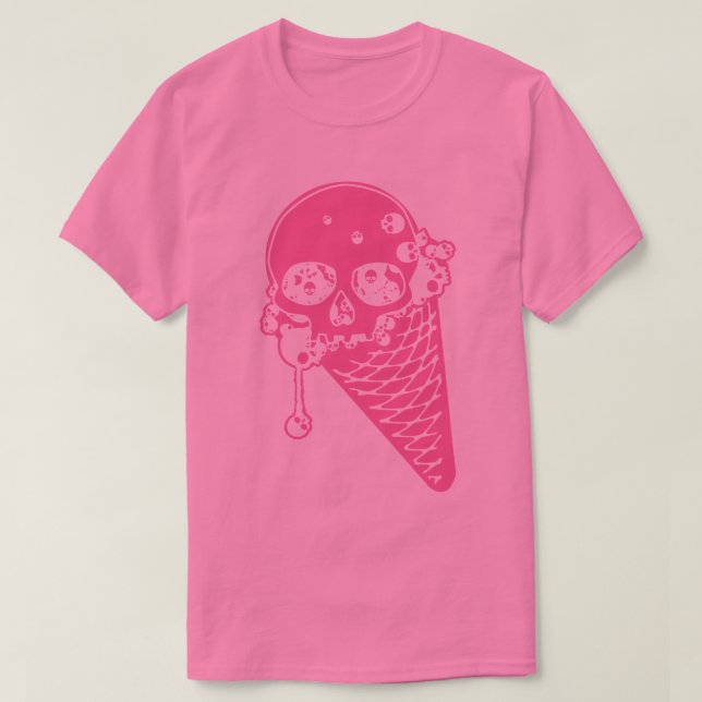 T-shirt à la crème glacée rose (Design devant)