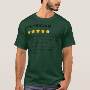 T-shirt à la définition humoristique du PHYSICIENPHYSICIEN