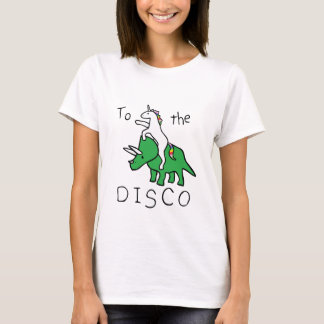 T-shirt À la disco (Triceratops d'équitation de licorne)