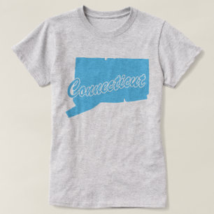 T-shirt à la forme de l'État du Connecticut