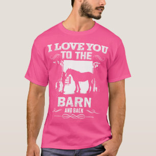 T-shirt À la grange et retour Cavalier amoureux de l'équit