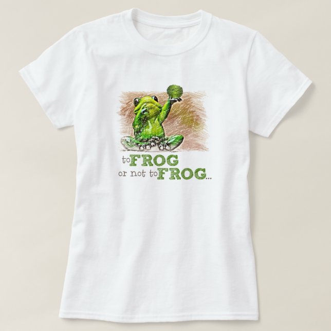 T-shirt À la grenouille ou non à la grenouille ... (Design devant)