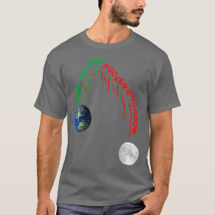 T-shirt à la lune que nous tenons