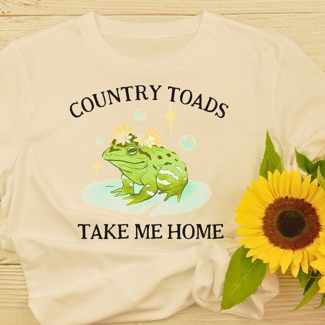 T-Shirt À La Maison Avec Les Toads De Pays (Funny Country Toads Take Me Home Frog T-Shirt)