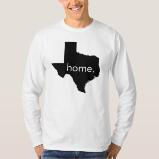 T-shirt à la maison de douille du Texas long