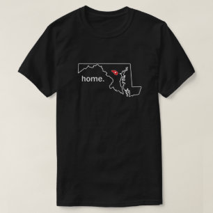T-shirt à la maison du comté du Maryland - Howar