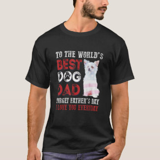 T-shirt À la meilleure Fête des pères de chien du monde pa