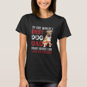 T-shirt À la meilleure Fête des pères de chien du monde pa