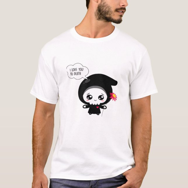 T-shirt À la mort - Funny Valentines Jour Classique (Devant)