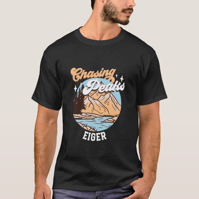 T-shirt À la poursuite des sommets - Eiger (Devant)