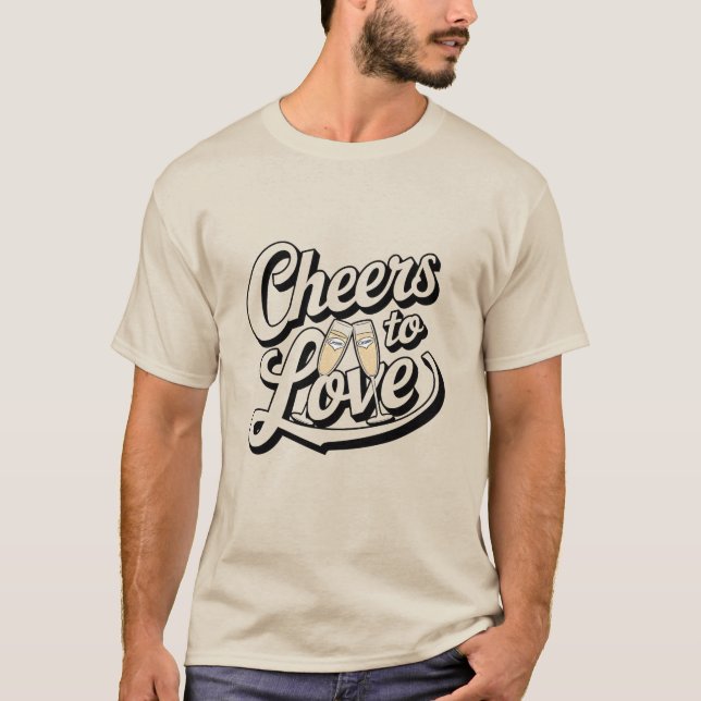 T-shirt À la santé de l'amour (Devant)