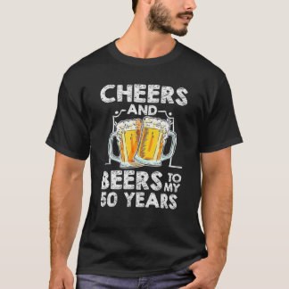 T-shirt À la santé et à la bière pour mes 50 ans 50e anniv