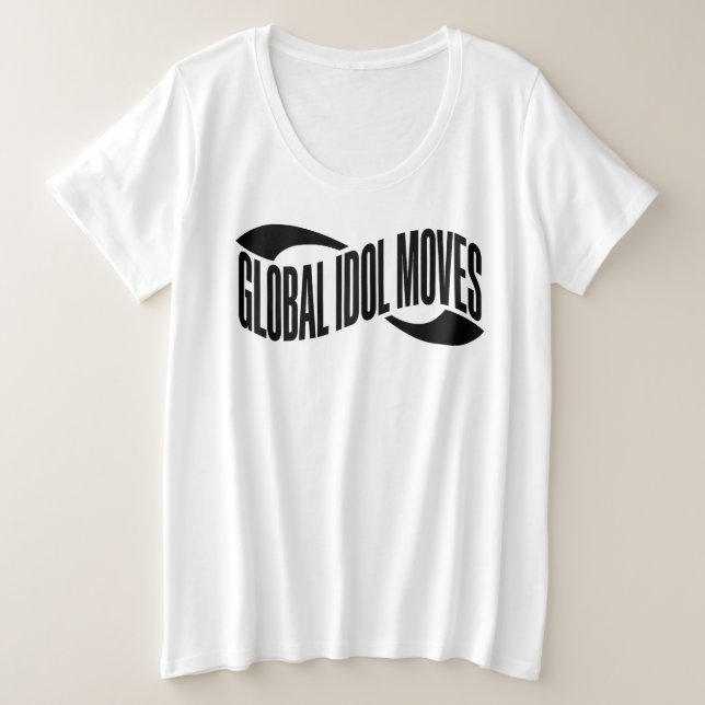 T-shirt à la typographie de Global Idol Moves (Design devant)