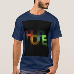 T-shirt à la typographie moderne et colorée