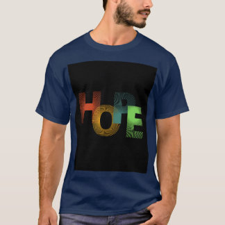 T-shirt à la typographie moderne et colorée