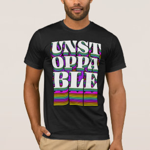 T-Shirt à la typographie rétro implacable – Motiva