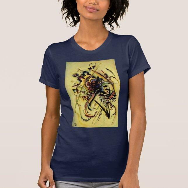 T-shirt À la voix inconnue de Kandinsky Abstraite oeuvre (Devant)