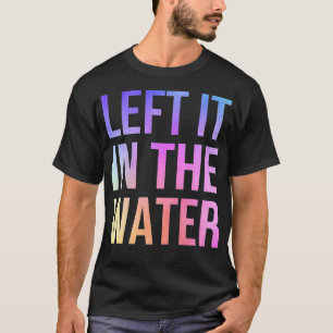 T-shirt A laissé dans l'eau mignon Christian Drôle Baptême