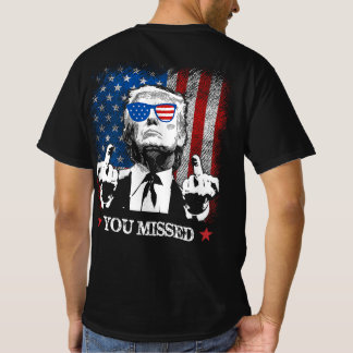 T-shirt (À L'ARRIÈRE) Trump 2024 - Drapeau américain vous