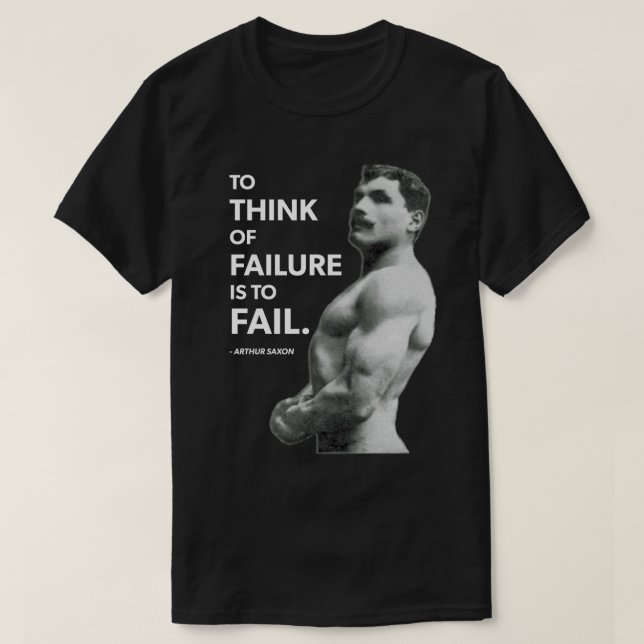 T-shirt À l'échec (Arthur Saxon) - Vieille école de la con (Design devant)
