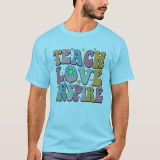 T-shirt À l'école Apprendre l'amour Inspirer