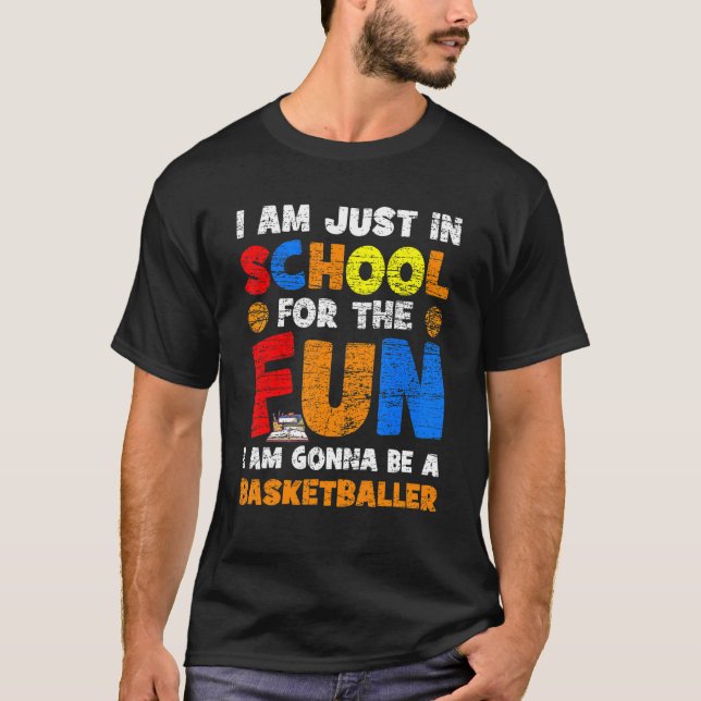 T-shirt À L'École De Basket-Ball (Devant)
