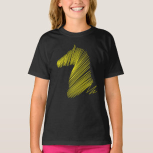 T-Shirt à l'effigie d'une tête de cheval abstraite